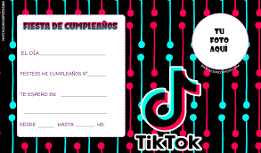 Check spelling or type a new query. Invitaciones De Tik Tok Para Editar Con Foto Invitaciones De Cumpleanos Infantiles Con Foto