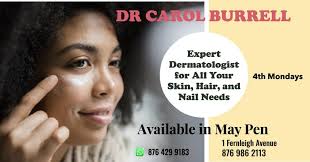 Dr Carol Burrell will be available for consultations for SKIN, HAIR &  NAILS. EVERY 4TH MONDAY IN 2024. For December 2023, she will be there