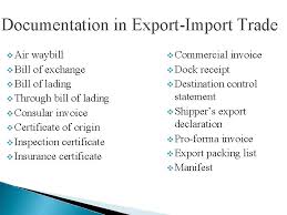 Often, before they pick items up and leave your dock, they deliver the bills of lading but neglect to sign them. Chapter 9 Trade Documents And Transportation Documentation In
