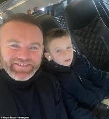 Derby coach wayne rooney questioned how he could play for the team early in the championship due to the transfer ban. Wayne Rooney Heads To Poland For Europa League Final With 8 Year Old Son Klay Shares Plane Selfie Oltnews