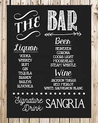 Wedding Drink Sign Bar Sign Signature Drink Chalkboard Etsy Wedding Drink Sign Bar Signs Wedding Bar Sign