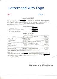How to give company bank account details in letter to client? Format Of Salary Certificate And Sample Salary Certificate For Bank Loans Lopol Org