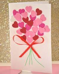 20 valentine's day card ideas for kids. Diy Valentine Heart Bouquet Cute Easy For The Kids To Make For Grandparents Preschool Valentines Valentines Diy Valentines Cards