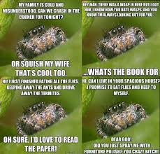This Made Me Rethink Things For About 5 Seconds Post Spider Meme Spiders Funny Bones Funny