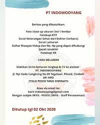 Tidak bisa dipungkiri memang, bahwa perkembangan di dunia internet saat ini membawa pengaruh cukup besar terhadap bidang kehidupan. Loker Cirebon Lowongan Kerja Pt Indowooyang Yang Facebook