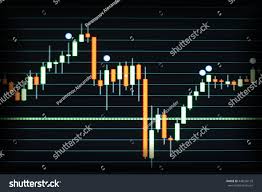 Display Of Stock Market Quotes Chart Stock Photo 448209133