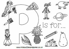 Near the letters, animals or objects that correspond to the letter can be depicted. Letter P Colouring Sheets Kids Puzzles And Games