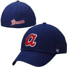 Men S 47 Royal Atlanta Braves Cooperstown Franchise Fitted Hat Atlanta Braves Braves Atlanta Braves Baseball