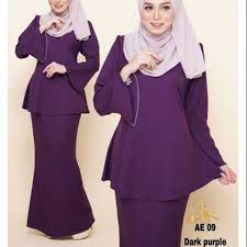 Baju batik atasan wanita lengan panjang. Aurra Exclusive Mini Kurung Ala Peplum Lengan Kembang Ruffle Ae Shopee Malaysia