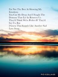 Find a song as unique as your graduating class. Sad Love Songs Quotes Lyrics Novocom Top