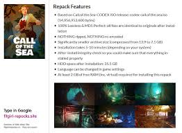Call Of The Sea V0 2 5 10 Multi14 Fitgirl Repack 7 1 Gb Crackwatch Three kingdoms (2019) ru (1.1.0/dlc) steamrip insaneramzes. call of the sea v0 2 5 10 multi14
