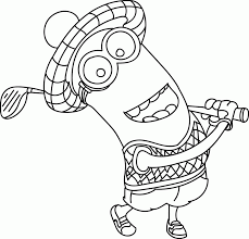 This minion coloring page features stuart in the form of an evil minion. Minion Coloring Pages Stuart Coloring Home