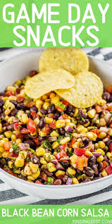Black Bean And Corn Salsa With Rotel And Italian Dressing Game Day Snacks Just Got Better When You Include This Black Bean Corn Salsa Recipe On The Menu Celebrate Yo In 2020 Corn Salsa Black Bean Corn Salsa Corn Salsa Recipe