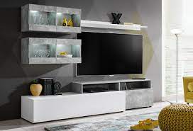 Wohnwand modern holz von wohnzimmer schrankwand modern wohnwand modern holz. Home Entertainment Furniture Multi Function Tv Stand Home Living Room Furniture With Storage Shelves Led Light And Cabinets European Style Led Back Light Ab070 Nidouillet Tv Cabinet Home Laketownal Com