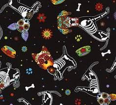 We have a great online selection at the lowest prices with fast & free shipping on many items! Cotton Fabric Holiday Fabric Day Of The Dead Pups Dog Dia De Los Muertos 4my3boyz Fabric