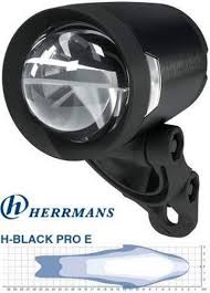 Herrmans Scheinwerfer H Black Pro E Mit Stvzo Zulassung Fur E Bike 100 Alu Schwarz 100 Lux In 2020 E Bike Fahrrad Licht Schwarz