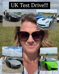My daughter Dr Heather Meyer trying out new cars