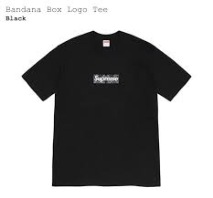 Supreme box logo decals have a red background and white lettering. Men S Bandana Box Logo Tee From Supreme Grailed