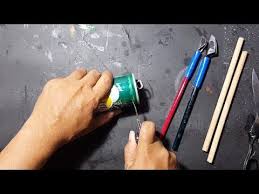 Membuat Pena Kaligrafi Dari Kaleng Bekas Youtube Kaligrafi Kaleng Seni