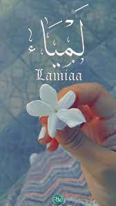ل م ي اء اسم علم مؤنث عربي معناه ذات الشفتين فيها سمرة حسنة وهى الحسناء اللطيفة القليلة flower phone wallpaper wallpaper quotes islamic art calligraphy