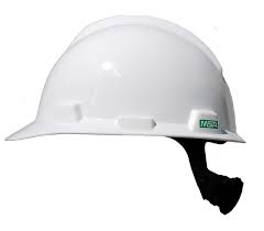 Big Size Msa V Gard White Hard Hat Ratchet Suspension