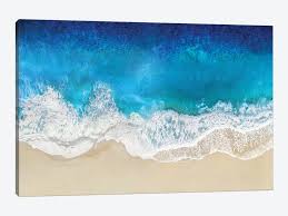 At the same time i want my viewer to think they are looking at an original work of art. Aqua Ocean Waves From Above Canvas Art Print By Maggie Olsen Icanvas