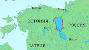 Чудское озеро граница с Россией
