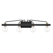 Designers Fountain Ravella 4 Light Black Interior Bath Bar Light Designers Fountain Vanity Light Bar Vanity Lighting