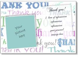 Simply download, print, cut around the card outline, and fold down the center! Personalized Thank You Card Print A Thank You Greeting Card Add A Picture Or Photo Flat 5x7 Cards To Print