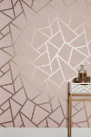 اشتر ورق حائط وردي فاتح معدني شكل هندسي من Paste The Wall من Next السعودية