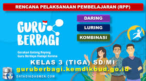 Rpp daring 1 lembar kelas 1 sd tema 5 semester 2 kurikulum 2013 revisi 2020 merupakan salah perangkat pembelajaran yang harus disiapkan oleh setiap pendidik atau guru sebelum melaksanakan pembelajaran tema 5. Contoh Rpp Daring Sd Mi Kelas 3 Masa Pandemi Covid 19 Datadikdasmen