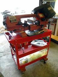4 6 Bandsaw Cart Machinistblog Com Bandsaw Harbor Freight Tools Harbor Freight Bandsaw