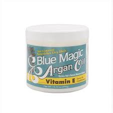 The oil is a soft light grease and the smell is not overpowering or lingering. Blue Magic Argan Oil Vitamin E Leave In Conditioner Cream 390 Gr