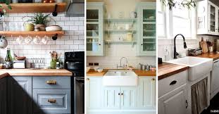 Aside from the classic charm that white farmhouse style kitchen cabinets project, they also have a more casual look as compared to dark, heavy and rich woods. 19 Wow Worthy Farmhouse Kitchen Cabinet Ideas