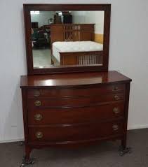 Post Wwii Vintage 1940 39 S 50 39 S Dixie Furniture Company Mahogany 3 Drawer Dresser With Mirror In The Federa Dixie Furniture Furniture Dresser With Mirror
