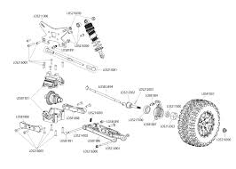 Exploded View Losi Mini 8ight Db Buggy 4wd Rear Part Astra