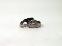 His And Hers Matching Wedding Band Set Brushed Hammered Etsy Wedding Band Sets Rustic Wedding Rings Matching Wedding Bands
