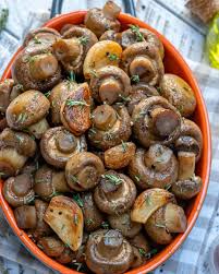 Garlic Roasted Mushrooms Recipe Recipe Mushroom Recipes Healthy Healthy Fitness Meals Healthy Vegetable Recipes