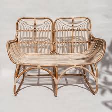 Rattan Loveseat 1 Hatihome Rattan Loveseat Upholstered Chairs Diy Rattan