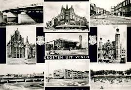 Il più breve è treno per dusseldorf e volo per westerland che impiega 3 ore. Venlo Maasbrug Roemerhuis Viaduct Nabuhet Stationsplein Cafe Restaurant National Station Keulse Poort Met Postkantoor Stadhuis Strand Venlo Nr Kr1