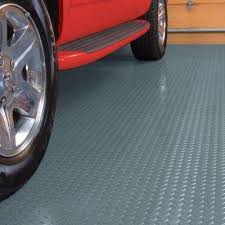 Husky 7 5 Ft X 17 Ft Diamond Grey Universal Flooring Hk70dt717sgrhd The Home Depot In 2020 Garage Floor Flooring Garage Flooring Options