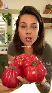 Tomato season means tomato pie at least every week! Full details and  measurments