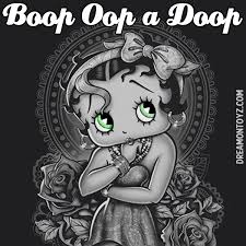 Betty Boop Old Cartoon Characters Black And White Betty Boop Greeting Betty Boop Black And White Cartoon Boop