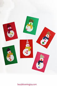 25 simple christmas cards kids can make making greeting cards is a great way to teach children how to express their feelings and celebrate special occasions in a heartfelt way. Homemade Snowman Christmas Card To Make With Your Toddlers Cute Simple Fun