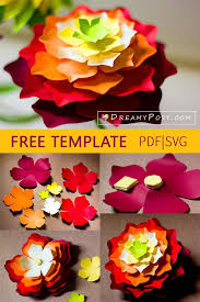 Flower Templates Free Pdf Svg Png Files Super Easy Tutorial