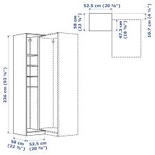 To convert cm to fractional inch, fill number into the blank cm, e.g. Pax Eckanbauelement 4 Boden Weiss 53x58x236 Cm Ikea Deutschland