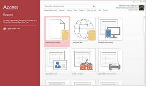 Ms Access - Create Database