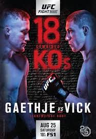 Tickets on sale today and selling fast, secure your seats now. Ufc Fight Night 135 Gaethje Vs Vick Mma Event Tapology