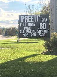 Preeti S Beauty Salon Laser Clinic 2260 Bovaird Dr E 117 Brampton On L6r 3j5 Canada