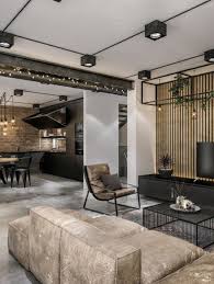 From converted factories to rustic lofts, this style is all about creating a streamlined design with mixed materials. Modern Loft In Kaunas Industrial Style Wrapped In Unpretentious Lighting